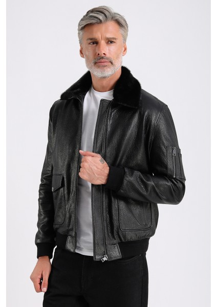 Alexandr Erkek Pilot Deri Mont