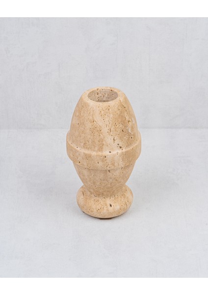 Evza Mermer Traverten Strip Vazo