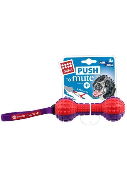 Ses Kontrollü Kırmızı Halter Köpek Oyuncağı 18 cm