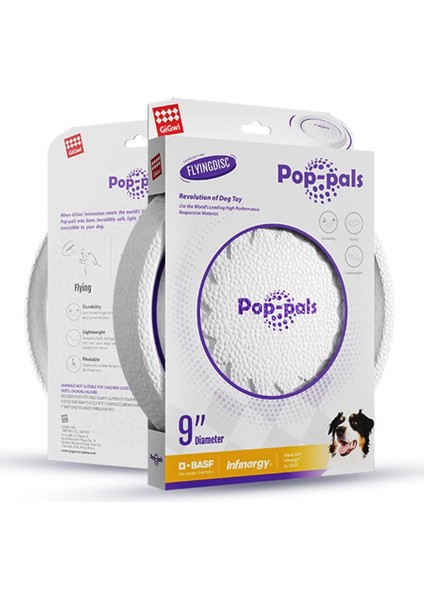 Uçuş Diski Frizbi Köpek Oyuncağı Medium Beyaz