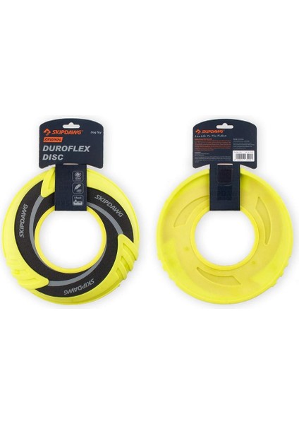 Durafleks Uçan ve Yüzen Disk Plastik Köpek Oyuncağı Sarı