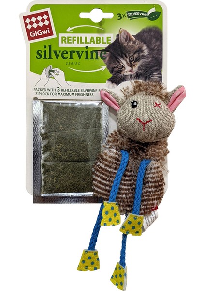 7515 Catnipli (Doldurulabilir) Koyun Kedi Oyuncağı