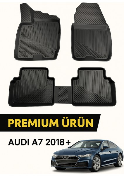 Audi A7 2018+ 3D Oto Paspas Havuzlu modelleri