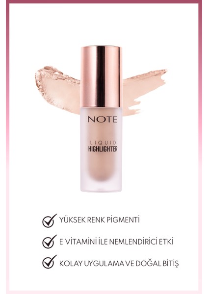 Liquid Highlighter Nemlendirici Etkili Likit Aydınlatıcı - 110 True Gold fiyatları