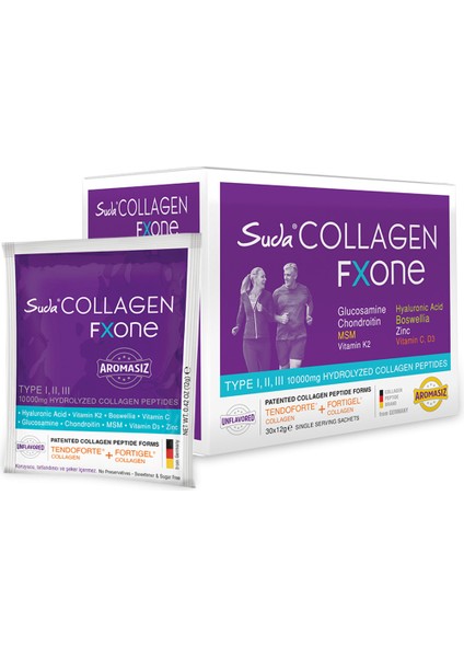 Collagen Fxone Aromasız Tekli Saşe 30X12GR