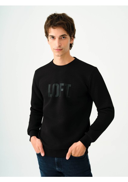 Siyah Erkek Sweatshirt LF2037363
