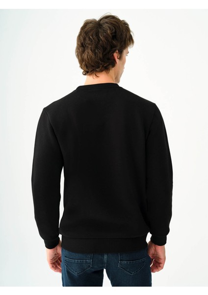 Siyah Erkek Sweatshirt LF2037363 modelleri