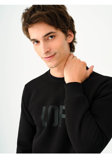 Siyah Erkek Sweatshirt LF2037363 fırsatları