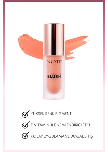 Liquid Blush Nemlendirici Etkili Likit Allık - 10 Peach (Işıltılı) fiyatları