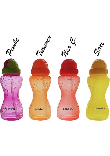 Pipetli Sportif Alıştırma Bardağı - Kapaklı Sarı