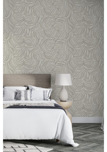 Minimalist Yaprak Desenli Duvar Kağıdı fırsatları