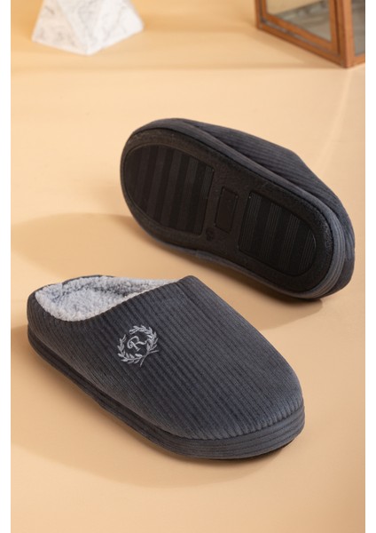 Kışlık Erkek Visco Ortopedik Kaymaz Taban Ses Yapmayan Damat ve Bohça Ev Terliği modelleri