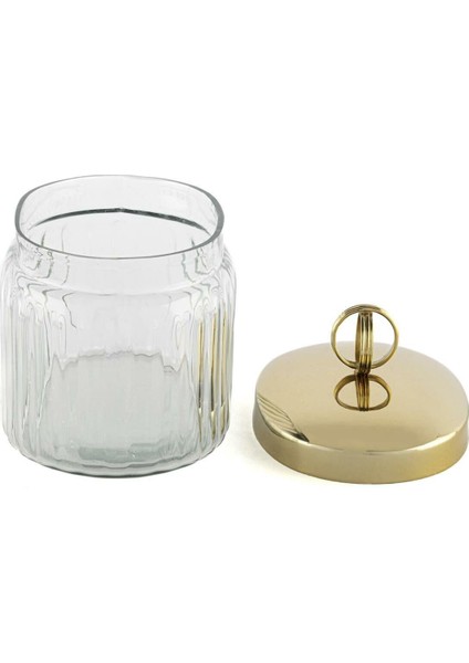 Gold Kapaklı Oval Cam Kavanoz 14X10X14CM fiyatları