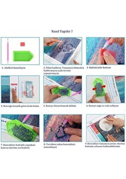 Hı Stone 5d Elmas Boncuk Taş Işleme Mozaik Goblen Kit 50X40CM GC84275 indirimleri