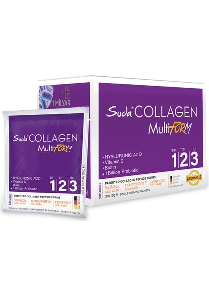 Collagen Multiform Aromasız Tekli Saşe 30X10GR