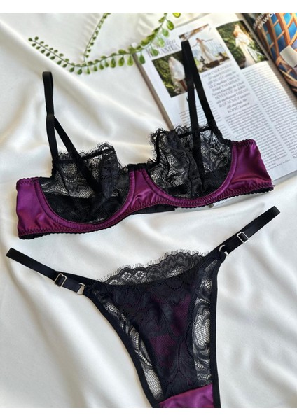 Sate Mor Dantelli Takım