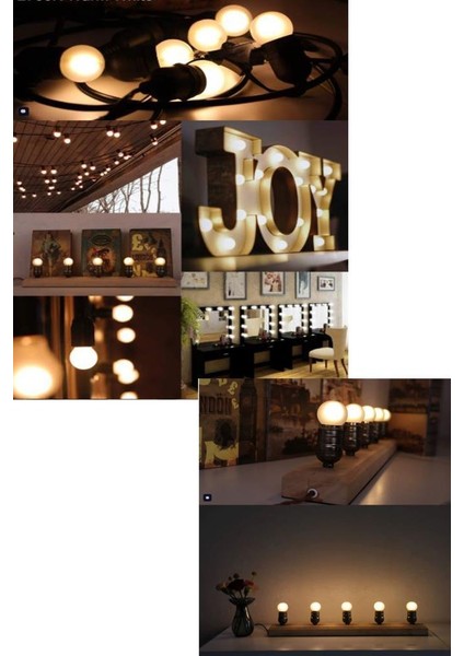 6W E27 Mini Top Ampul 3000K Sarı Işık 3 Adet fırsatları