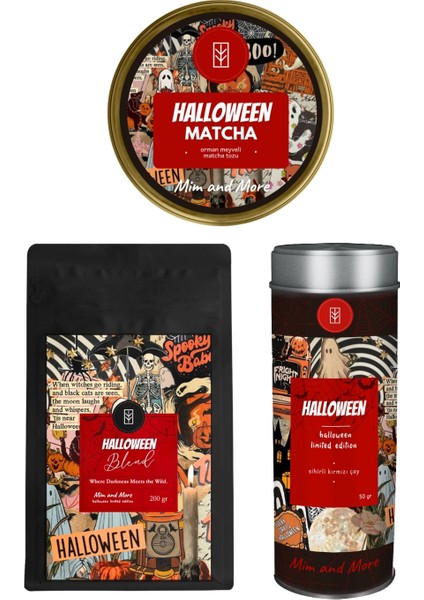 Halloween Set 2025 - Matcha, Tea & Coffee Set