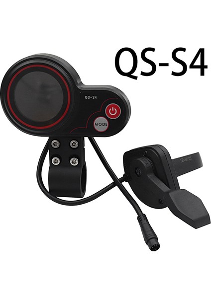 Qs-S4 36V-60V Başparmak Gaz Kelebeği LCD Ekran Kiti+Ateşleme Kilidi Anahtarı Sıfır 8 9 10 8x 10X Elektrikli Scooter 6pin (Yurt Dışından) modelleri