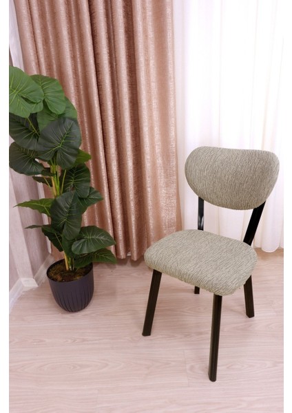 Bohem Jakarlı Sandalye Kılıfı Çubuk Desen 6 Adet fiyatları