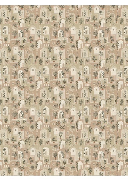 Bohem Tarzı Bitki Desenli Duvar Kağıdı fırsatları