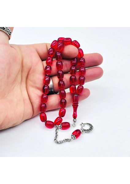 Kırmızı Kapsül Kesim Ateş Kehribar Tesbih fırsatları