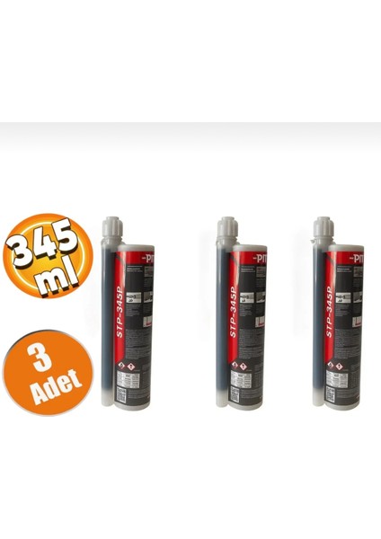 Epoksi Kimyasal Dübel 345 ml (3 Adet)