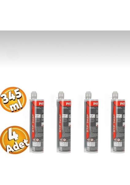 Epoksi Kimyasal Dübel 345 ml (4 Adet)