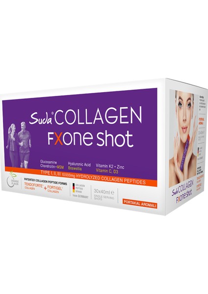 Collagen Fxone Shot Portakal 30X40ML
