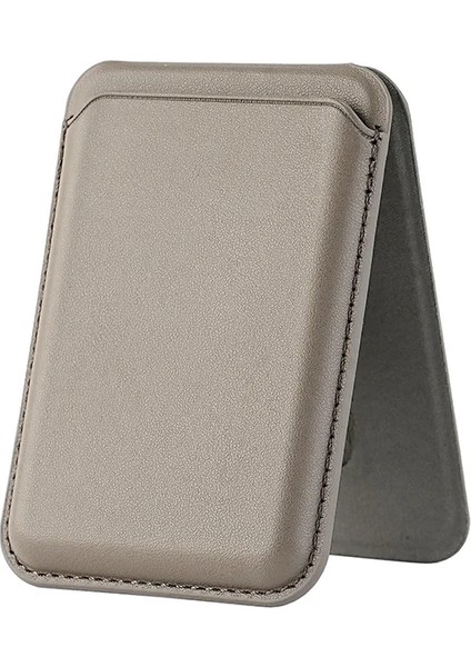 Iphone 12 13 14 15 16 Plus Pro Max Uyumlu Manyetik Magsafe Deri Stnadlı Cüzdan Kartlık