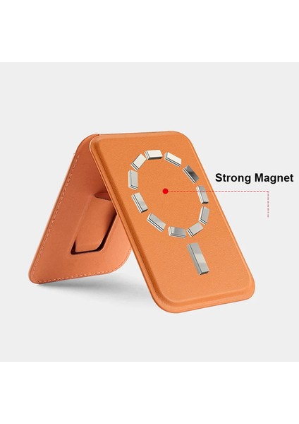 Iphone 12 13 14 15 16 Plus Pro Max Uyumlu Manyetik Magsafe Deri Stnadlı Cüzdan Kartlık fiyatları