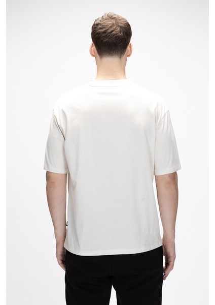 Collage Beyaz Basic Erkek T-Shirt modelleri