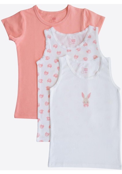 Organik Rabbit 3'lü Atlet Pembe