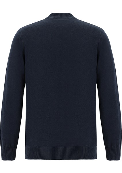 Yarım Balıkçı Yaka Slim Fit Dar Kesim Desenli Pamuklu Kaşmirli Triko Kazak fiyatları