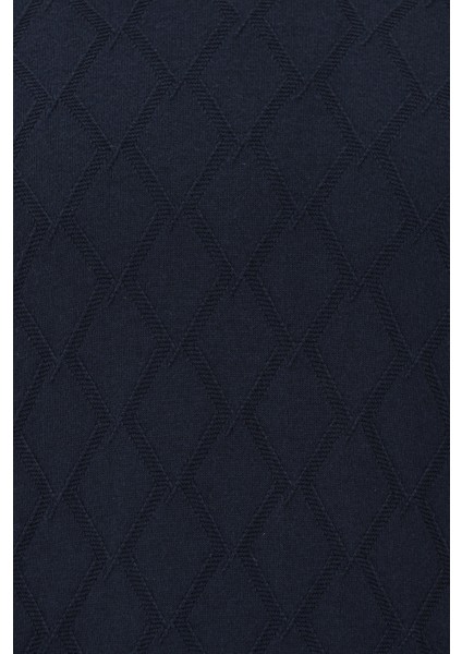 Yarım Balıkçı Yaka Slim Fit Dar Kesim Desenli Pamuklu Kaşmirli Triko Kazak modelleri