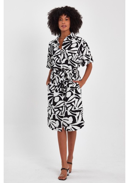 Alexandergardı Kuşaklı Gömlek Elbise (B23-009) fiyatları