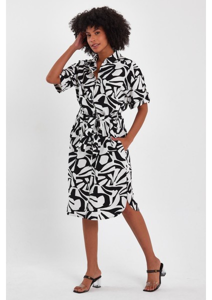 Alexandergardı Kuşaklı Gömlek Elbise (B23-009) fırsatları