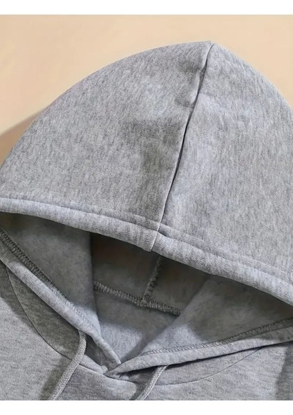 More Amor Baskı Detaylı Içi Polarlı Kapüşonlu Sweatshirt fırsatları