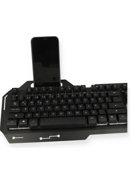 V1 Rgb Işıklı Metal Yüzey Türkçe Q Kablolu Gaming Klavye fırsatları