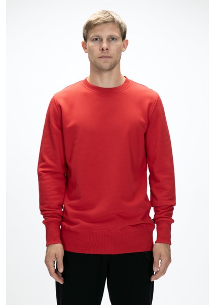 Corner Kırmızı Crewneck Erkek Sweatshirt