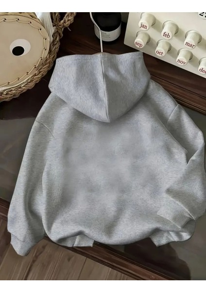 Papatya Baskı Detaylı Içi Polarlı Kapüşonlu Sweatshirt fiyatları