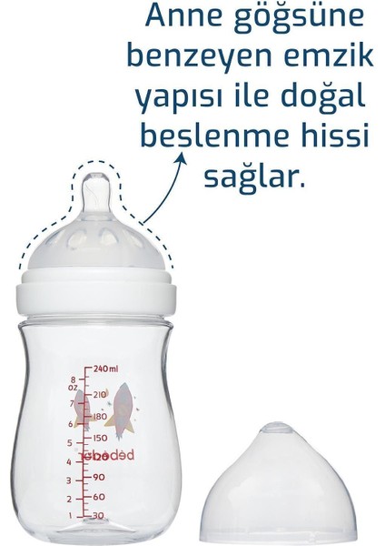 Premium Seri Geniş Ağız Antikolik Biberon Tritan 240 ml 95302 fiyatları