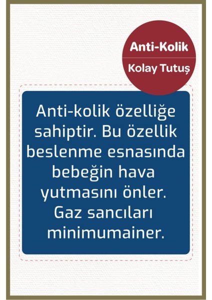 Premium Seri Geniş Ağız Antikolik Biberon Tritan 240 ml 95302 modelleri