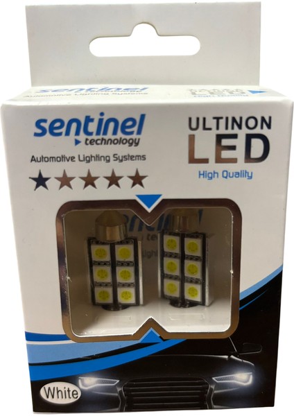 T11 39MM Sofit 6 LED Beyaz Yüksek Işıklı