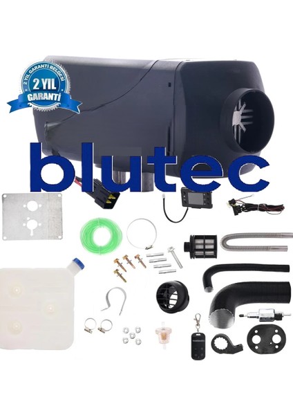 2 Yıl Garantili Webasto Tipi Muadil Dizelı Isıtıcı 12 Veya 24 Volt Seçeneği ile 5kw Uzaktan Kumandalı / Volt Seçeneğini Doğru Işaretlediğinizden Emin Olunuz. Ce Sertifikalı