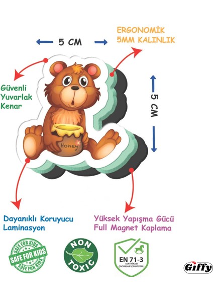 Oyuncak Manyetik Mıknatıslı 30 Parça Hayvanlar ve 26 Parça Sebze Meyveler Eğitici Set Magnet Buzdolabı ve Metal Yüzeylerde Kullanılabilir Hayvanları ve Sebzeleri Meyveleri Öğren Giffy indirimleri