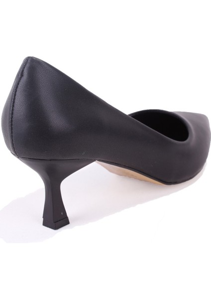 DZA07-388499 Siyah Stiletto Topuklu Kadın Ayakkabı fırsatları