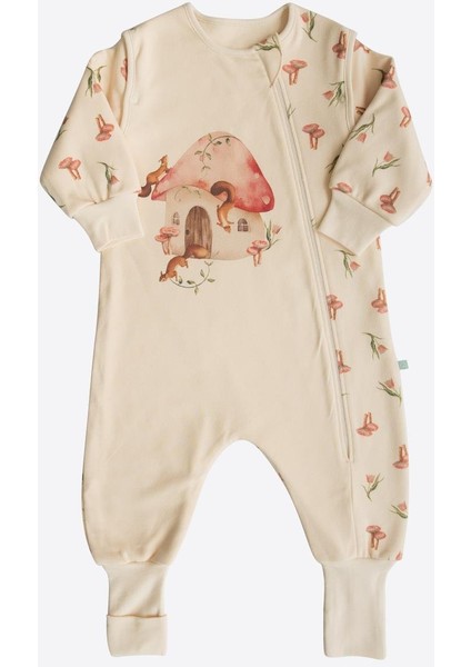 Organik Flowers Uyku Tulumu Natural