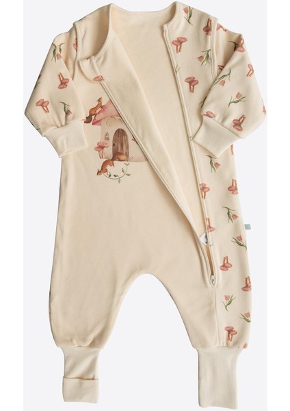 Organik Flowers Uyku Tulumu Natural