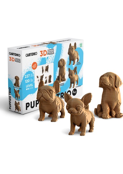 3D Puzzle - Puppıes Trıo